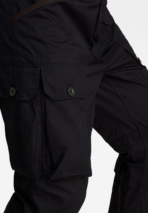G-STAR - Jungle relaxed tapered cargo - dark black