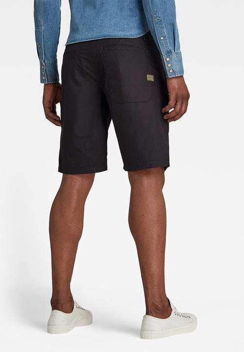 G-STAR - Worker chino denim short - dark black