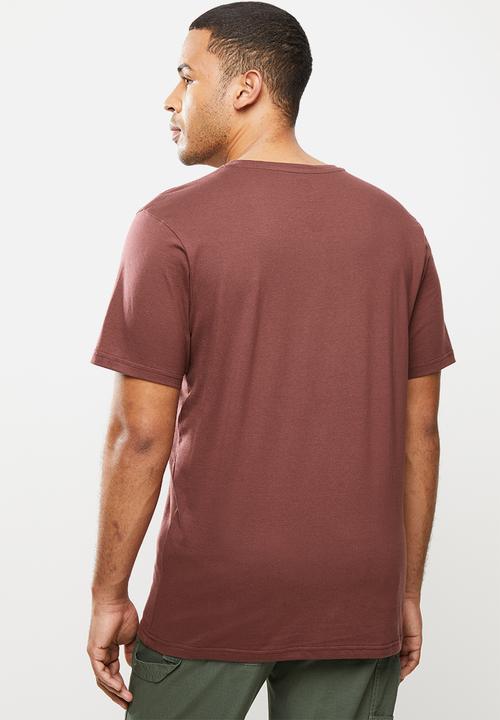 Element - Africa 4 life short sleeve tee - burgundy