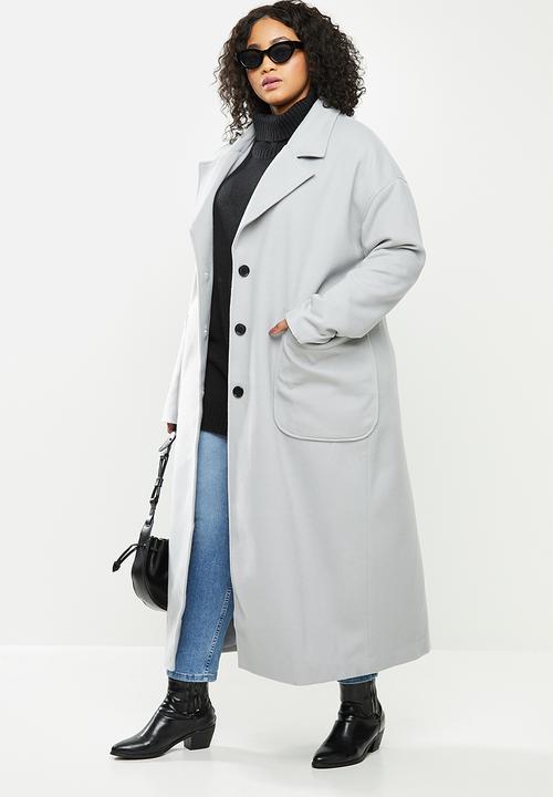 Missguided - Plus oversized longline - grey