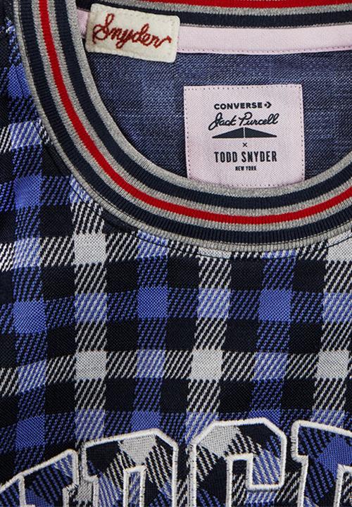 Converse - Todd snyder converse po plaid crew - navy