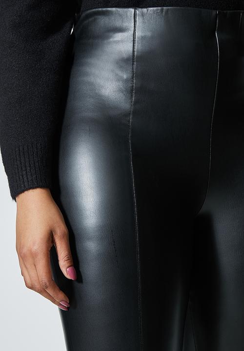 Superbalist - PU tregging - black