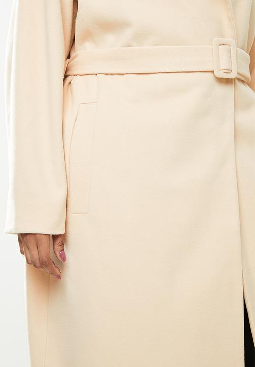 Missguided - Plus covered buckle belted - beige 