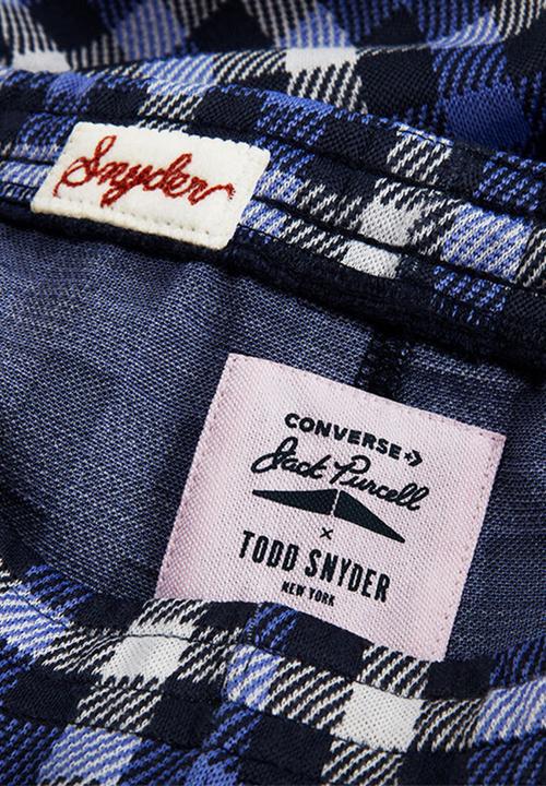 Converse - Todd snyder x converse plaid jogger - navy
