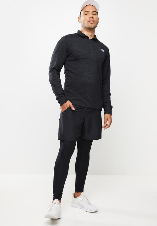 New Balance  - Tenacity quarter zip - black