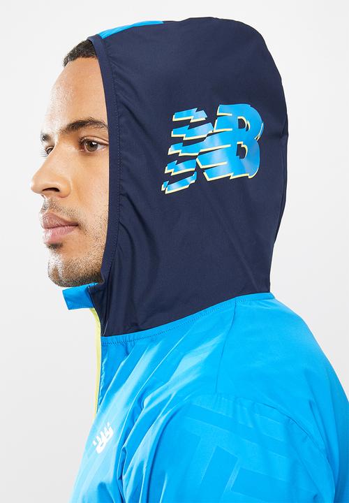 New Balance  - Fast flight jacket print - blue