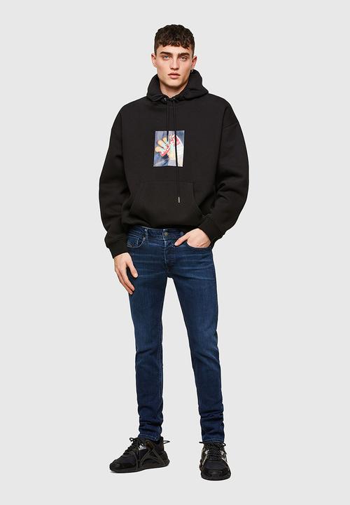 Diesel  - Sleenker-x l.32 trousers - mid blue