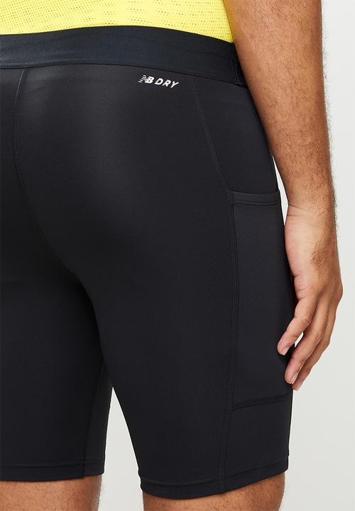 New Balance  - Fast flight 8in fitted short - black