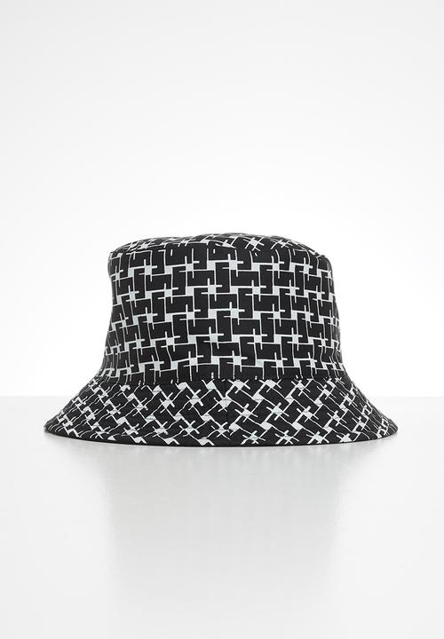 Superbalist - Printed bucket hat - black & white