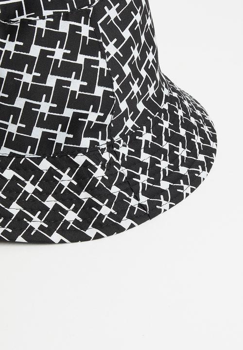 Superbalist - Printed bucket hat - black & white