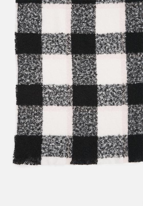 Rubi - Brady blanket scarf - black and white bec check