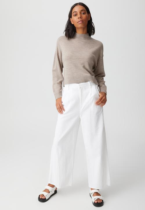 Cotton On - Wool crew neck pullover - taupe marle
