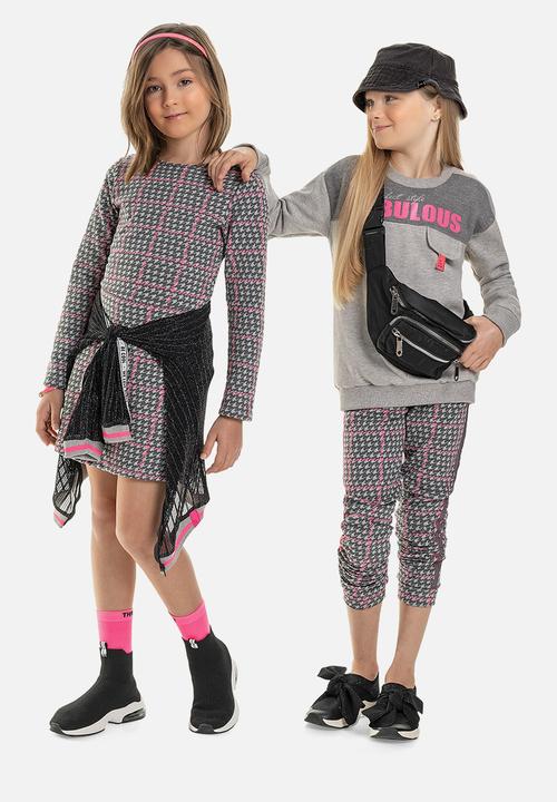 Gloss - Girls sweat playsuit - grey