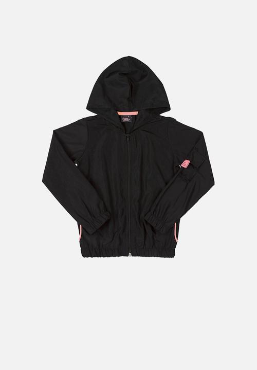 Gloss - Girls woven windbreaker - black