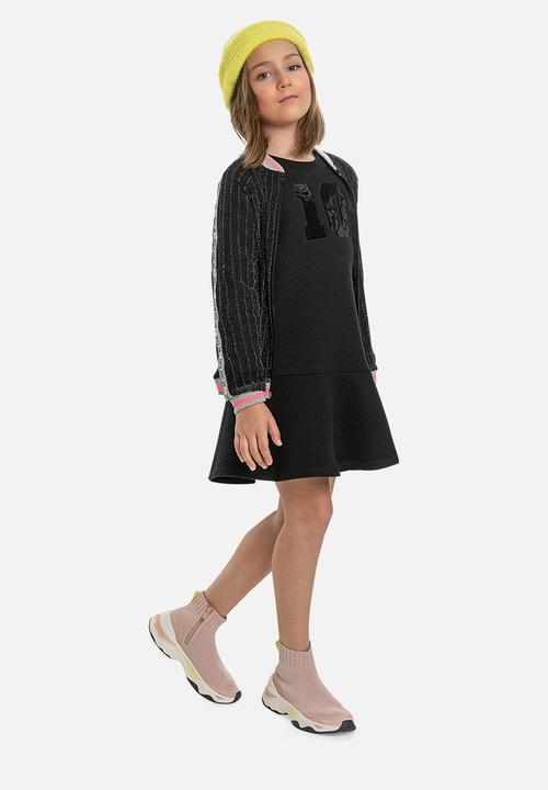 Gloss - Girls tulle jacket - black