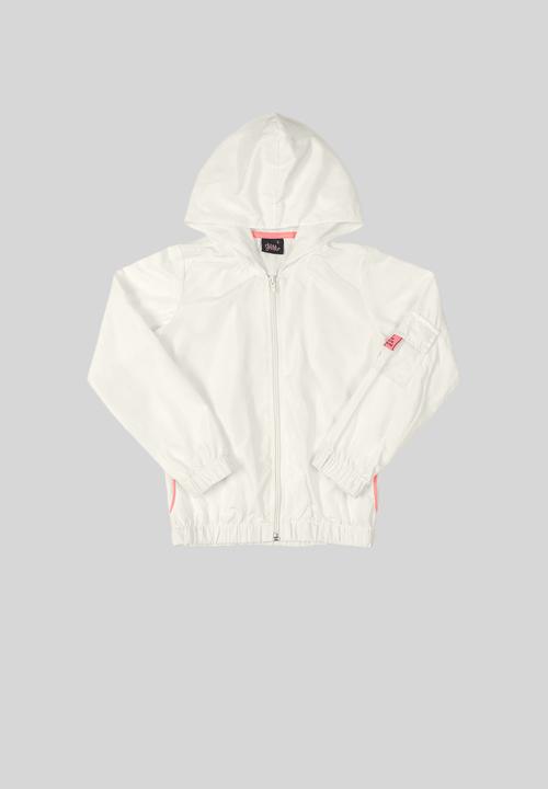 Gloss - Girls woven windbreaker - off white