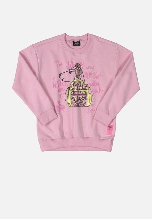 Gloss - Girls printed sweatshirt - pink