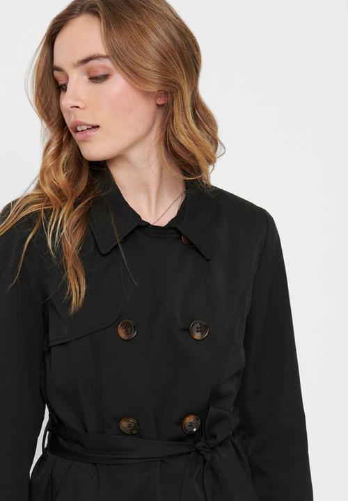 ONLY - Valerie trenchcoat - black