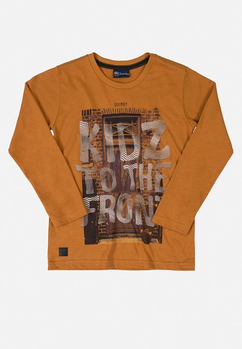 Quimby - Boys single jersey tee - brown