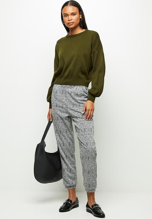 edit - Drop shoulder jumper - moss green
