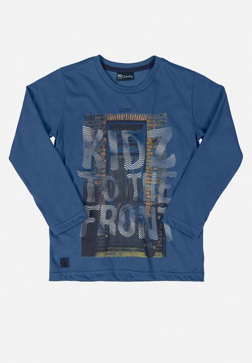 Quimby - Boys single jersey tee - dark blue