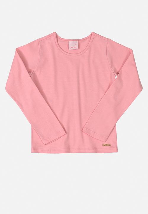 Quimby - Girls basic long sleeve tee - pink