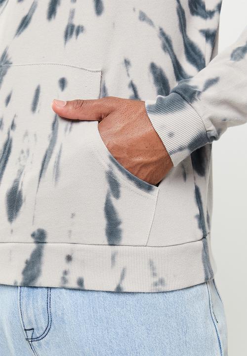 Cutty - Jacket sweater hoodie - white & grey
