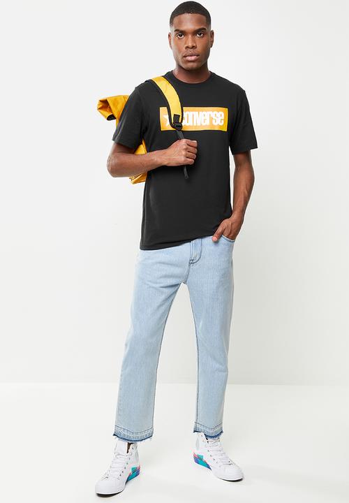 Converse - Retro wordmark tee - black