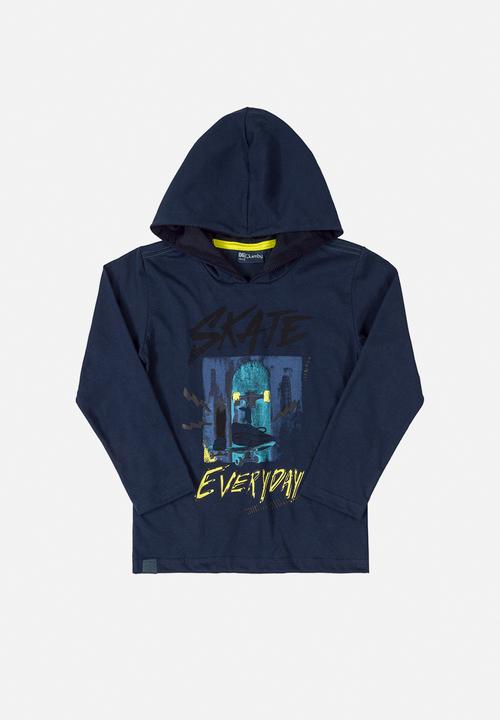 Quimby - Boys hooded top - dark grey