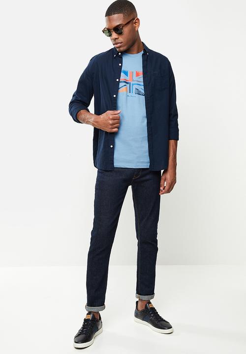 Ben Sherman - UK sliced tee - blue 