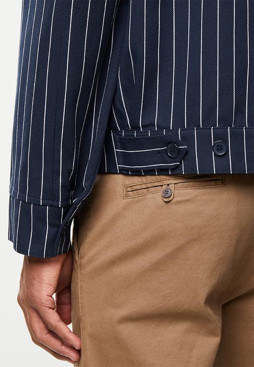 Dickies - Dickies stripe eisenhower jacket - navy & white