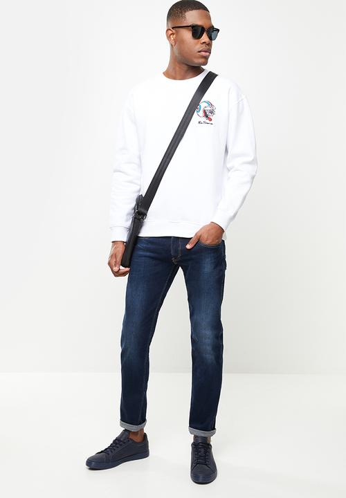 Ben Sherman - Cat crew - white