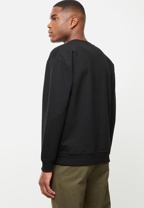 Ben Sherman - Cat crew top - black