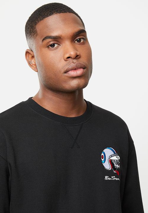 Ben Sherman - Cat crew top - black