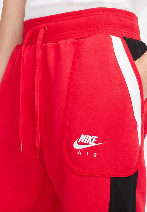 Nike - Nsw nike air fleece joggr - university red/black/white