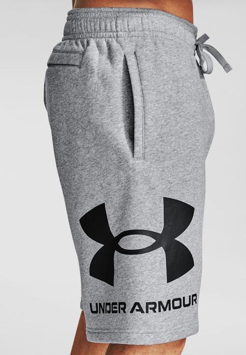 Under Armour - Ua rival flc big logo shorts -  mod gray light heather / black