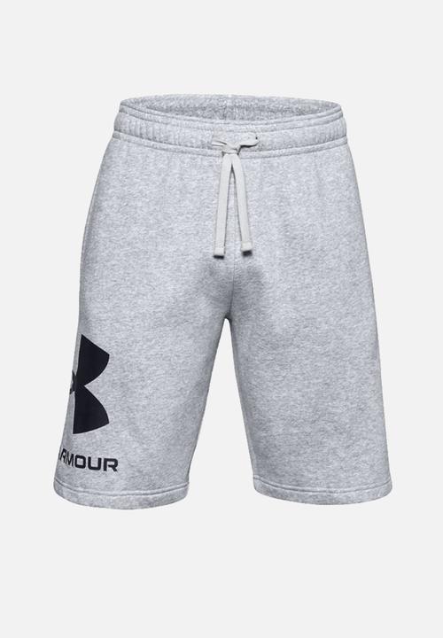 Under Armour - Ua rival flc big logo shorts -  mod gray light heather / black