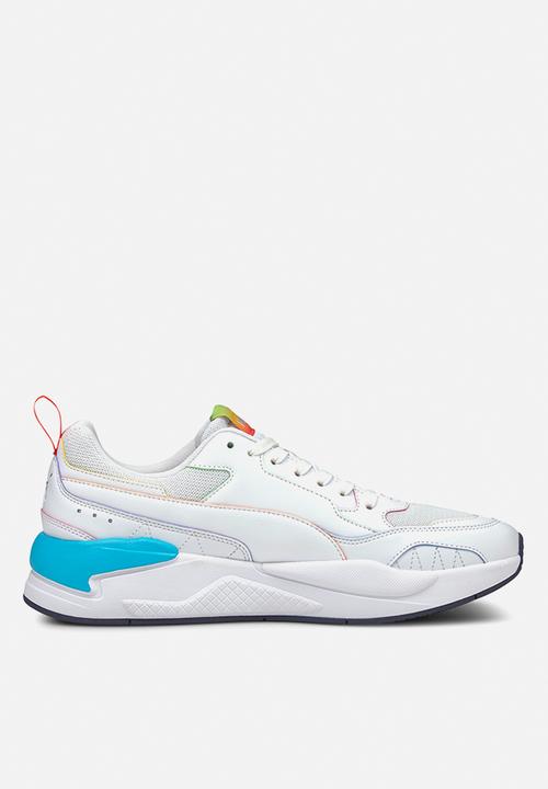PUMA - X-ray² square rainbow - puma white-puma white-scuba blue-poppy red