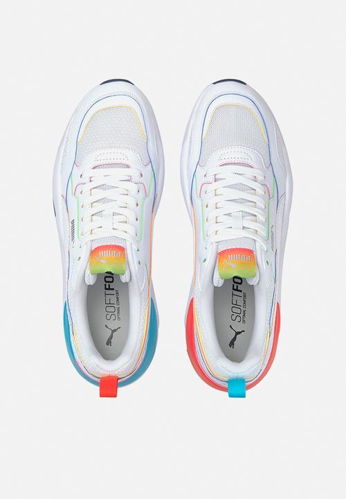 PUMA - X-ray² square rainbow - puma white-puma white-scuba blue-poppy red