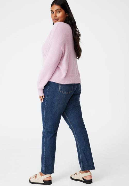 Cotton On - Curve super luxe cardi - soft mauve