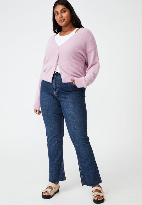 Cotton On - Curve super luxe cardi - soft mauve