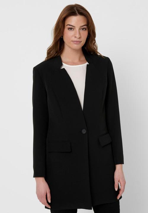 ONLY - Telina-astrid life long sleeve coatigan - black