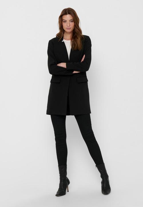 ONLY - Telina-astrid life long sleeve coatigan - black