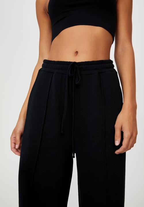 Cotton On - Kora wide leg track pants - washed black
