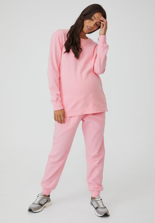 Cotton On - Maternity button side fleece - prism pink