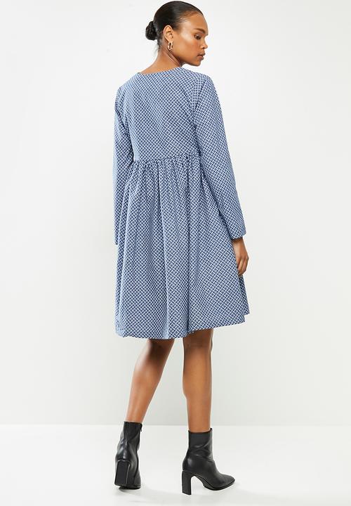 AMANDA LAIRD CHERRY - Lethaba dress -  navy & white 