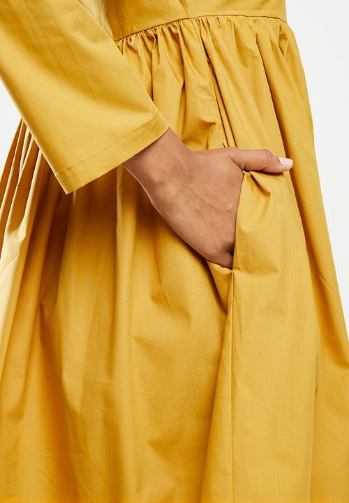 AMANDA LAIRD CHERRY - Lethaba dress -  honey brushed 