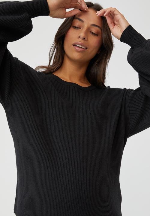 Cotton On - Maternity friendly ultimate pullover - black