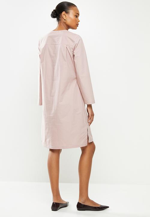 AMANDA LAIRD CHERRY - Storms dress - dusty blush brushed poplin
