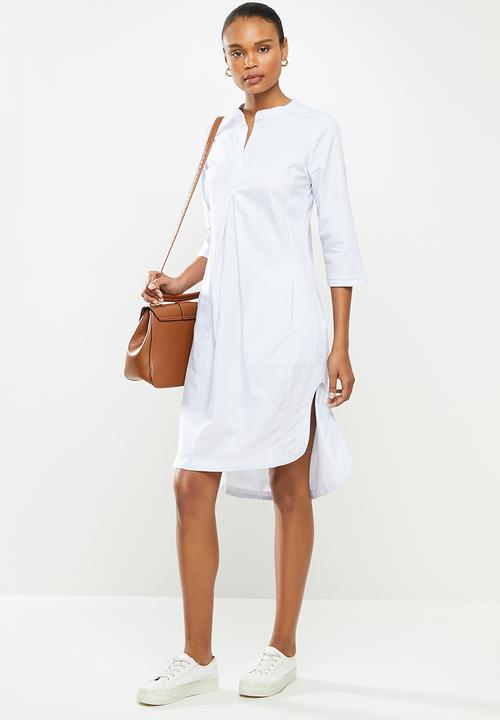 AMANDA LAIRD CHERRY - Lungro tunic -  ice brushed twill